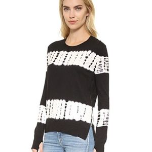 PAM & GELA TIE DYE SIDE ZIP SWEATER SZ M